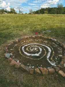 Schwitzhüttenvorbereitung