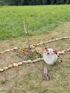 Schwitzhüttenvorbereitung