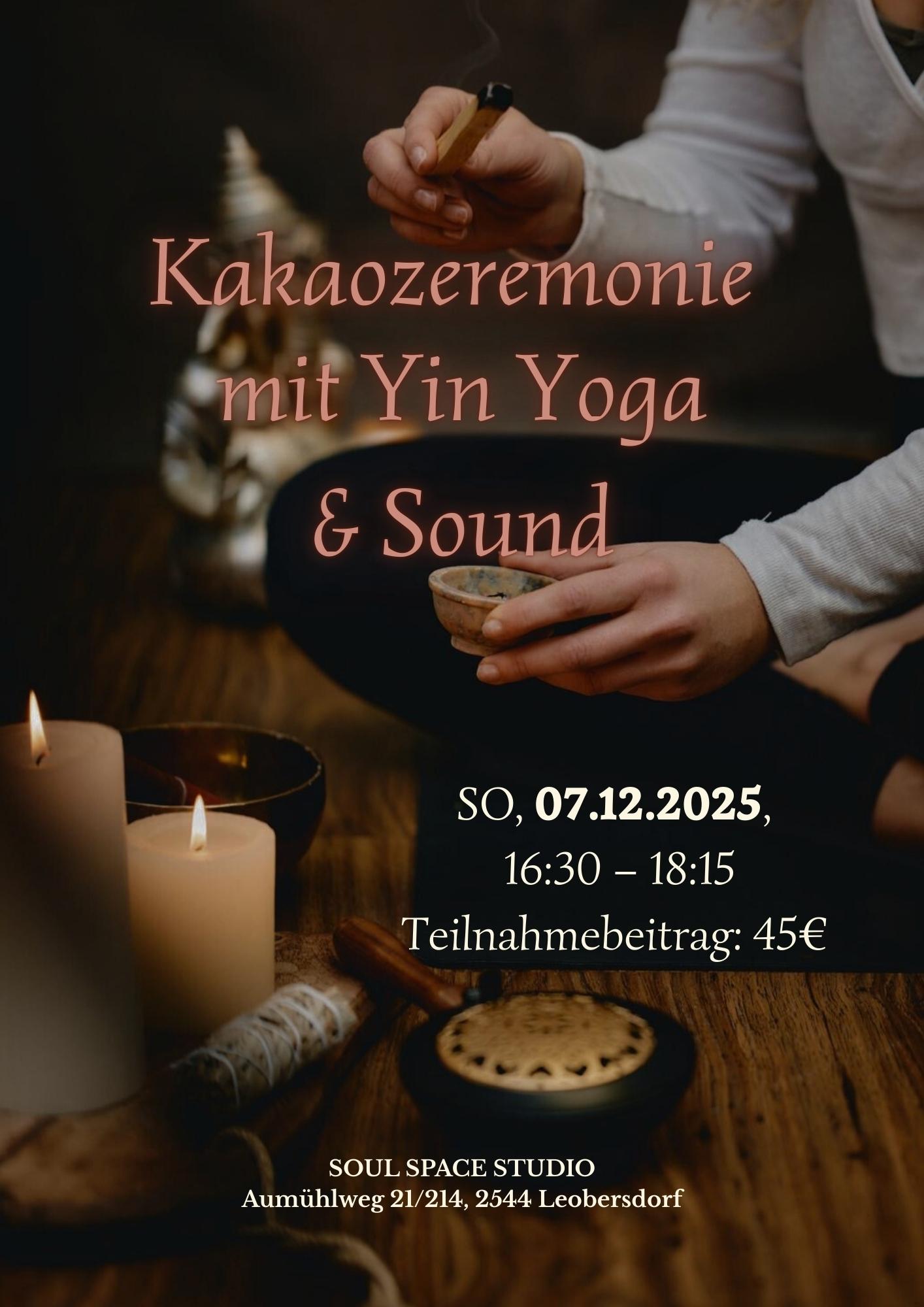 Kakaozeremonie & Yin Yoga & Sound