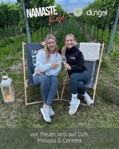 Namasté & Rosé 
Corinna & Melissa 